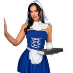 Sexy Maid Costume Role-Playing Bondage Backless Lingerie Set for Women - Image 4