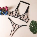Perspective bra two-piece set erotic lingerie set