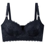 Sexy Lace Seamless Bra for Women with Steel Ring, Push-Up, Side Support, Anti-Sagging, Deep V Neckline, Large Size - Image 7