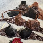 Lace Underwear Sexy Leopard Print Steel Ring Gathered Bra Large Chest Bra Set for Women - Image 4