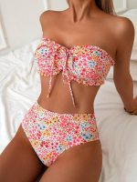 Cross-border  Separate Tube Top Ruffle Strapless Swimsuit Set Bikini - Image 6