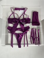 Sensual Lingerie Set with Bow and Garter Belt by Dnika - Image 8