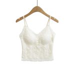 Slimming and slimming fishbone with lace camisole vest inside