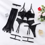 Sensual Lingerie Set with Bow and Garter Belt by Dnika - Image 6