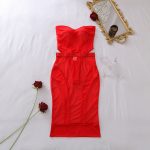 Sheer Mesh Sleeveless Spliced Fitted Bodycon Dress Two-Piece Set - Image 7