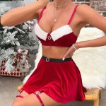 Christmas dress up holiday four piece set - Image 4