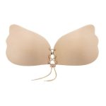 Strapless gathered bra thickened anti slip nipple patch top support for underwear - Image 5