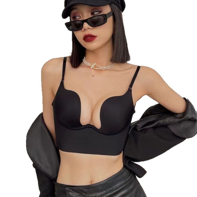 573861715 Sexy U-Back Hidden Back Push-Up Bra for Women - Image 1
