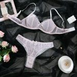 Sexy Mesh Hollow-out Bra Set with Butterfly Knot for Pure Desire Girls - Three-Piece Lingerie Suit - Image 8