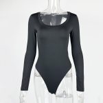 Slim fit U-neck long sleeved jumpsuit - Image 6