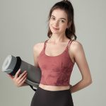 High-Intensity Seamless Sports Bra with Double Straps, Solid Color Yoga Bra, Back Support, Padded and Push-Up Design, Shockproof, Breathable, for Women - Image 2