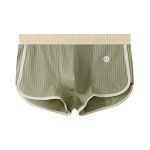 Four cornered pants mid waist flat leg pants - Image 11