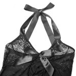 Elegant Lace Sheer Bowknot Sexy Lingerie Dress Thin Lace Halter Temptation Women's Underwear - Image 3