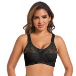 Cross-border Ultra-thin Plus Size Full Cup Export Bra Without Padding Sexy Lace Wire-free Transparent European and American Style Underwear - Image 2