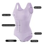 Enhanced Full-Body Shaping Bodysuit for Women, Breathable Lightweight, Body-Sculpting with Front Closure, Tummy Control, Waist Cincher, Slimming and Contouring - Image 5