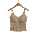 Slimming and slimming fishbone with lace camisole vest inside - Image 3