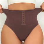 High-Waisted Shaping Pants for Women, Strong Butt-Lifting, Waist-Cinching, Postpartum, Plus Size, Buttoned Bodysuit, Hip & Belly Slimming, Waist Trainer Pants - Image 4