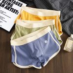 Four cornered pants mid waist flat leg pants - Image 3