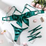 Sexy Lingerie Set with Steel Ring Hollow Design and Thigh Rings - Image 10